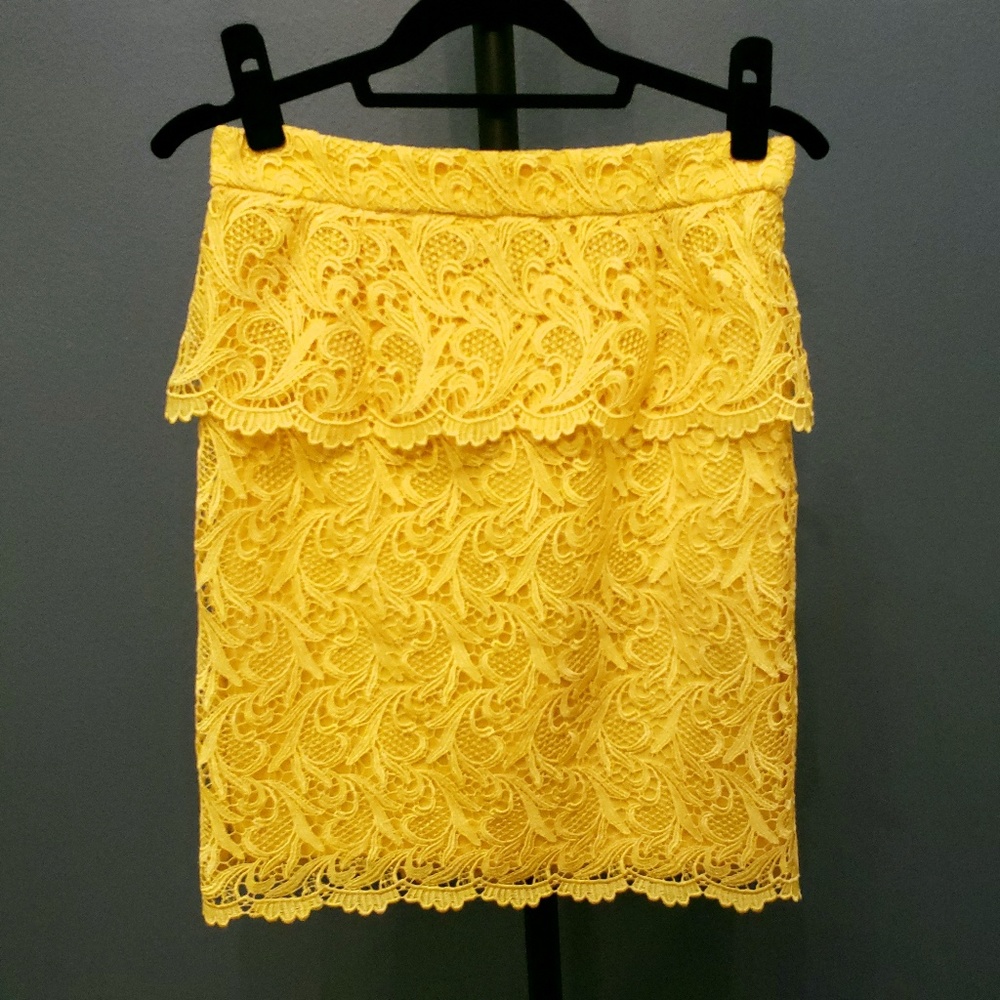 Yellow Lace Skirt